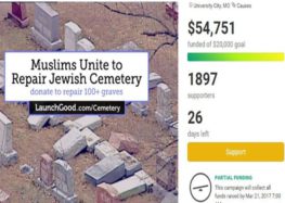 Muslims raise $55,000 to fix vandalised Jewish cemetery
